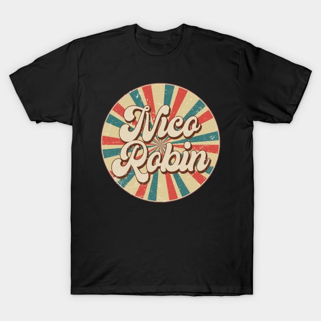 Circle Design Robin Proud Name Birthday Anime T-Shirt by Amir Dorsman Tribal